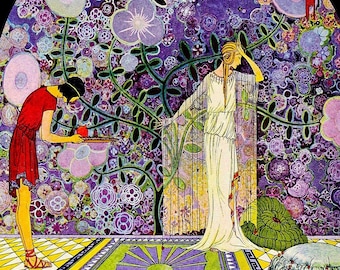 Wooden Jigsaw Puzzles For Adults | Art Deco Princess | 47 Piece Wooden Puzzle | Made in USA | Nautilus Puzzles® | Gifts for Women | Fantasy