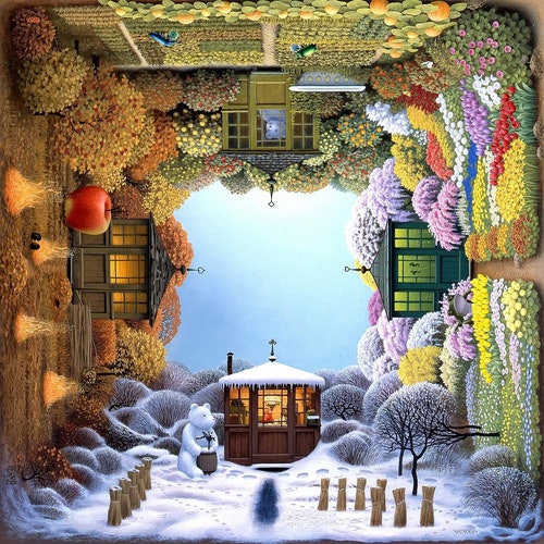 Wooden Jigsaw Puzzles for Adults - Four Seasons (301 Piece Wooden
