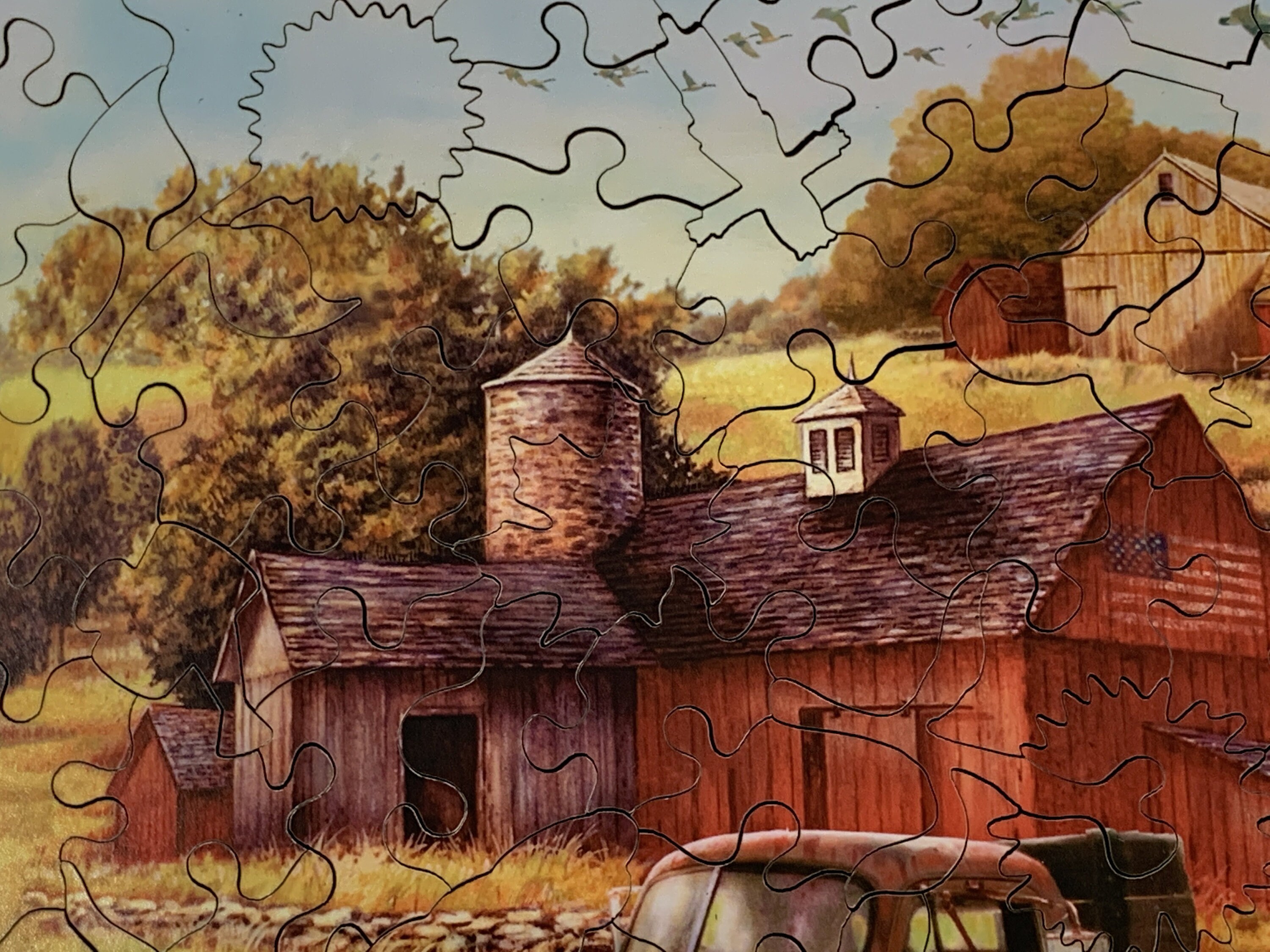 Wooden Jigsaw Puzzles for Adults Scarecrow and Friends 190 Etsy Canada