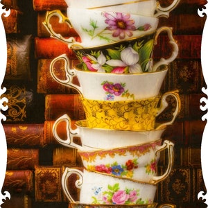 Wooden Jigsaw Puzzles For Adults - Teetering Teacups - 111 Pieces Wooden Jigsaw Puzzle. Made in the USA by Nautilus Puzzles
