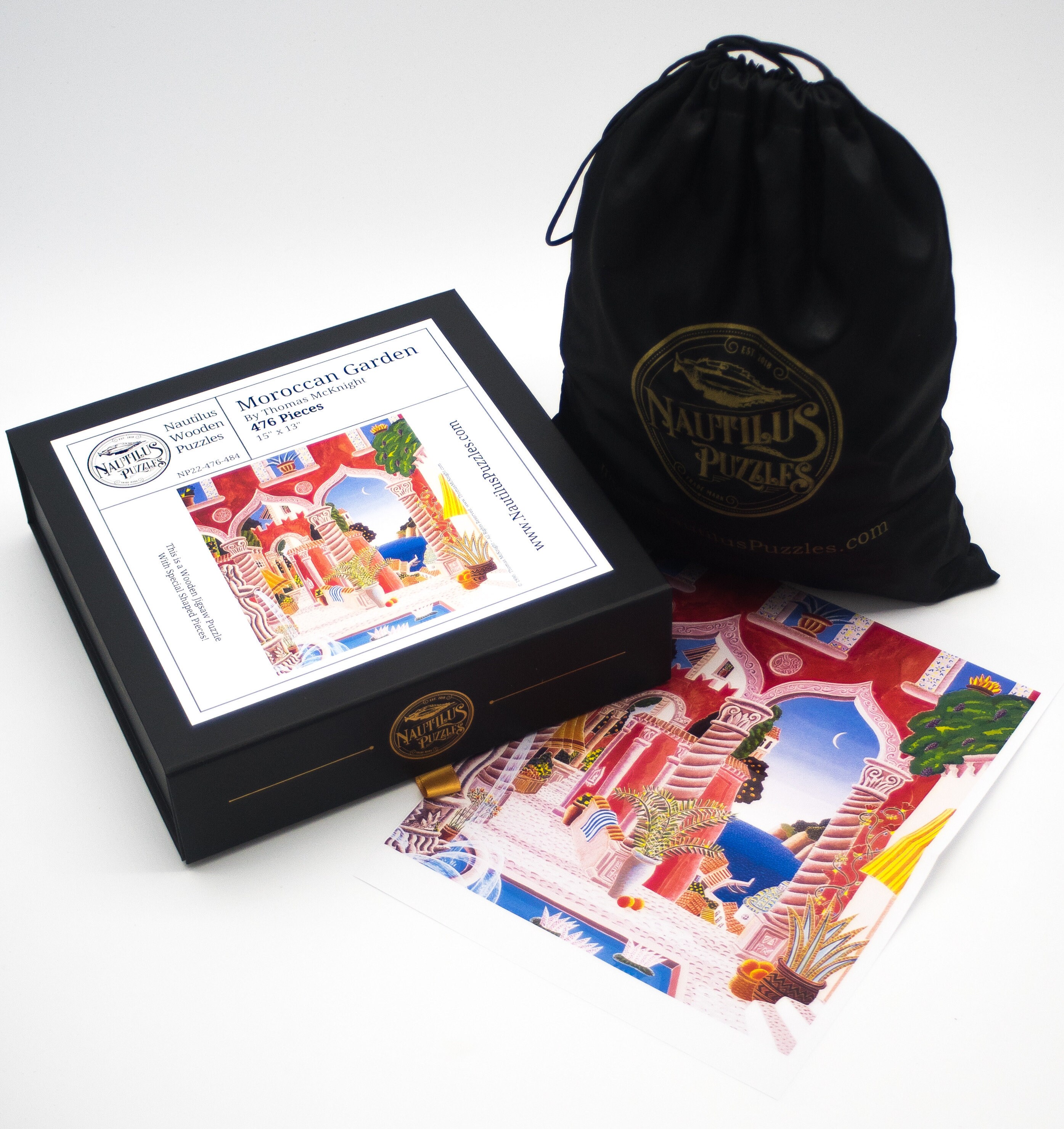 Wooden Jigsaw Puzzles for Adults | Moroccan Garden by Thomas