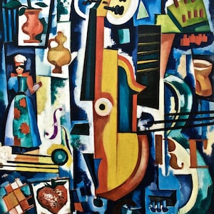 Wooden Jigsaw Puzzles for Adults - Birth Of The Viola (349 Piece Wooden Jigsaw Puzzle) Made in the USA by Nautilus Puzzles