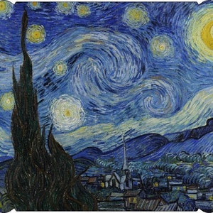 Wooden Jigsaw Puzzles For Adults 211 Pieces by Nautilus Puzzles® - Starry Night By Vincent Van Gogh Puzzle, Famous Art Puzzle, Teacher Gift