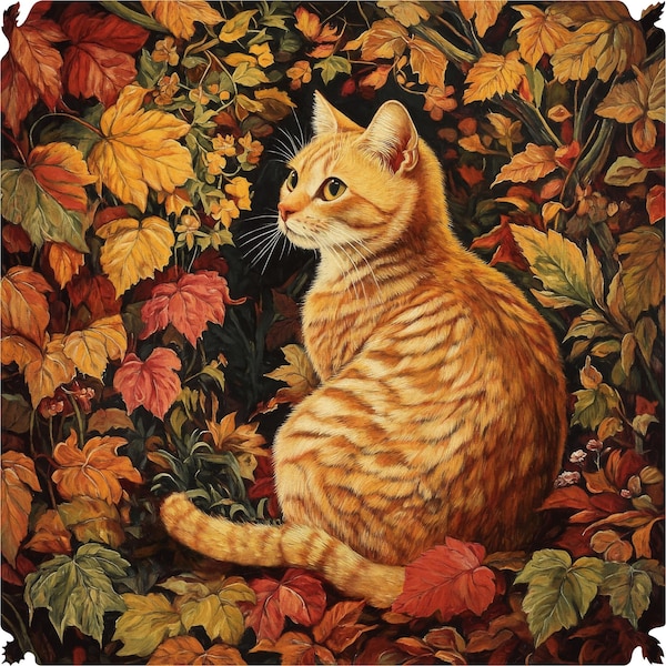 Marmalade Cat Wooden Jigsaw Puzzle 251 Pieces by Nautilus Puzzles® - Gifts For Friends Ginger Cat Shaped Puzzle For Adults, Friendsgiving