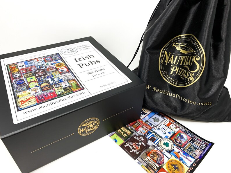 Wooden Jigsaw Puzzles for Adults Irish Pubs 501 Piece Etsy