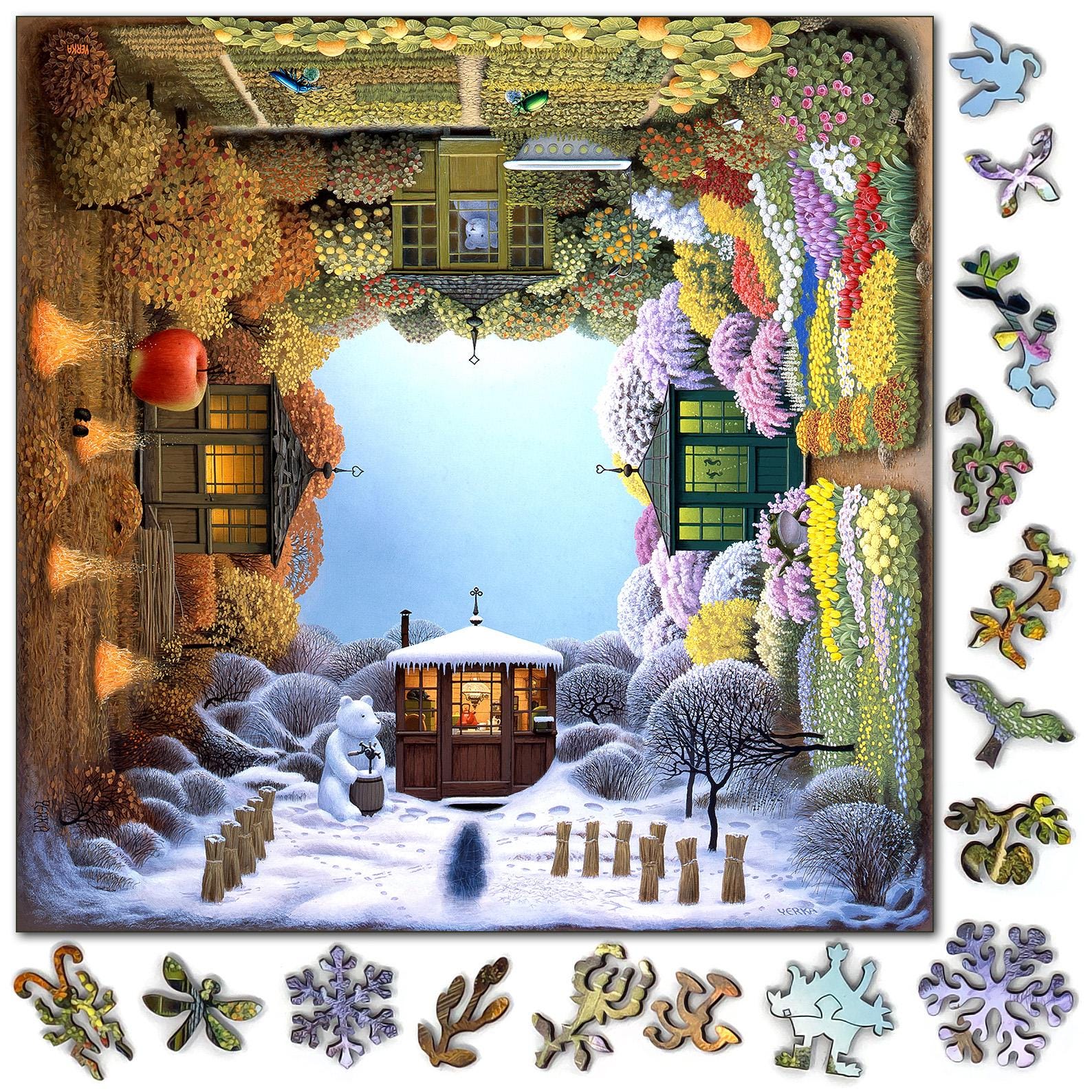Wooden Jigsaw Puzzles For Adults 301 Pieces by NautilusPuzzles®
