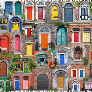Doors Of Ireland Jigsaw Puzzles, Wooden Jigsaw Puzzles, Difficult Puzzle For Adults, 501 Pieces, St Patrick&#39;s Day Puzzle, Nautilus Puzzles