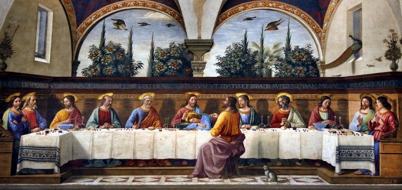 Wooden Jigsaw Puzzles For Adults The Last Supper By Domenico Ghirlandiao 475 Piece Jigsaw Puzzle Made in USA Nautilus Puzzles Art image 1