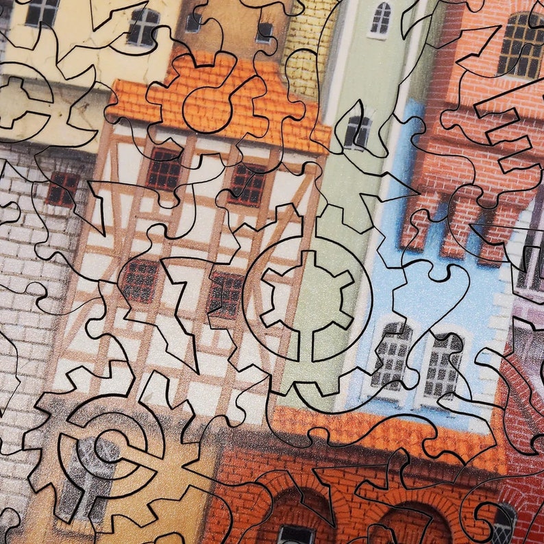 Wooden Jigsaw Puzzles for Adults the Exchange 458 Piece Etsy