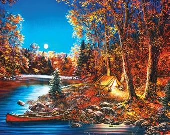 Wooden Jigsaw Puzzles For Adults - Still of the Night, 245 Pieces, Made in the USA by Nautilus Puzzles® - Grandparent Gifts, Nature Puzzle
