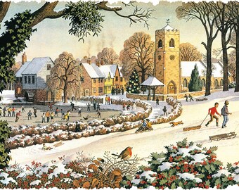 Wooden Jigsaw Puzzles For Adults Christmas Memories (474 Piece Christmas Wooden Jigsaw Puzzle) Made in the USA by Nautilus Puzzles®