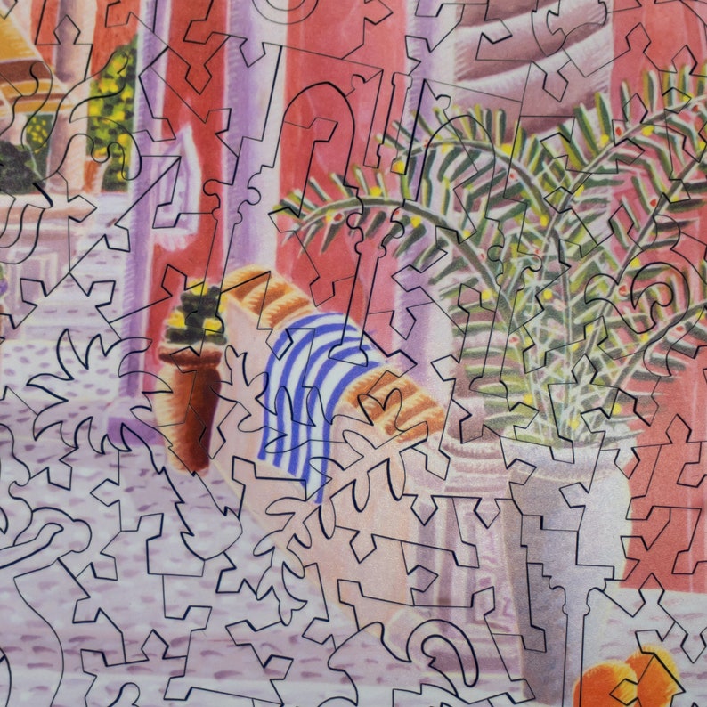 Wooden Jigsaw Puzzles for Adults Moroccan Garden by Thomas Etsy