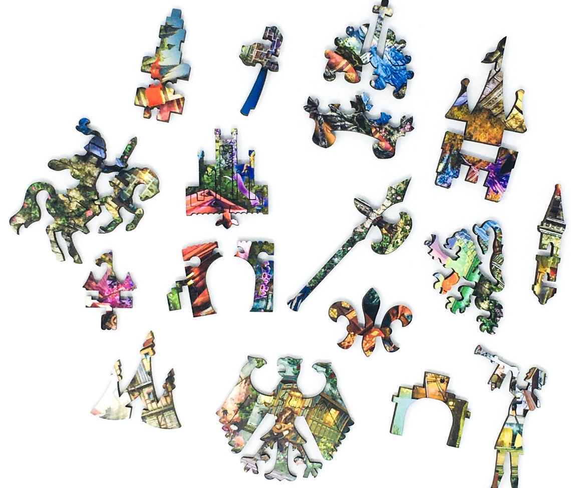 Wooden Jigsaw Puzzles for Adults Once Upon A Fairytale 428 Etsy