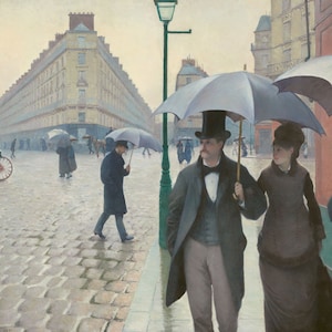 Wooden Jigsaw Puzzles For Adults - Paris Street; Rainy Day By Gustave Caillebotte - 300 Piece Wooden Jigsaw Puzzle Made in the USA