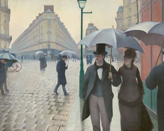 Wooden Jigsaw Puzzles For Adults - Paris Street; Rainy Day By Gustave Caillebotte - 300 Piece Wooden Jigsaw Puzzle Made in the USA