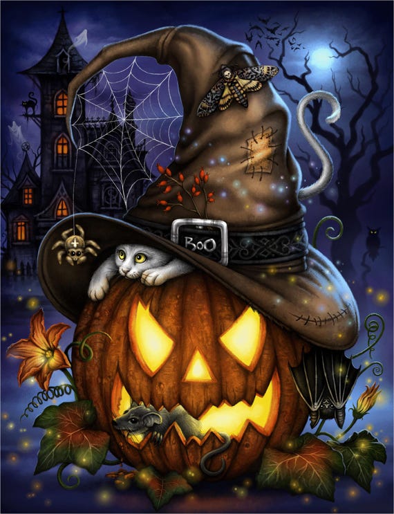 Boo! - Halloween Wooden Jigsaw Puzzle for Adults, 430 Pieces, Made