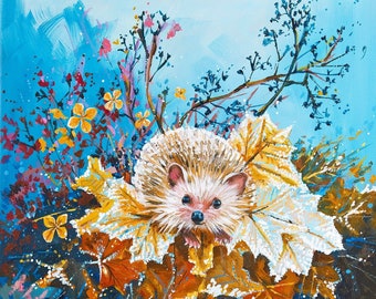 Hedgehog Whimsy Puzzles For Adults 50 Pieces by Nautilus Puzzles® - Birthday Gifts, Wooden Jigsaw Puzzles With Uniquely Shaped Pieces