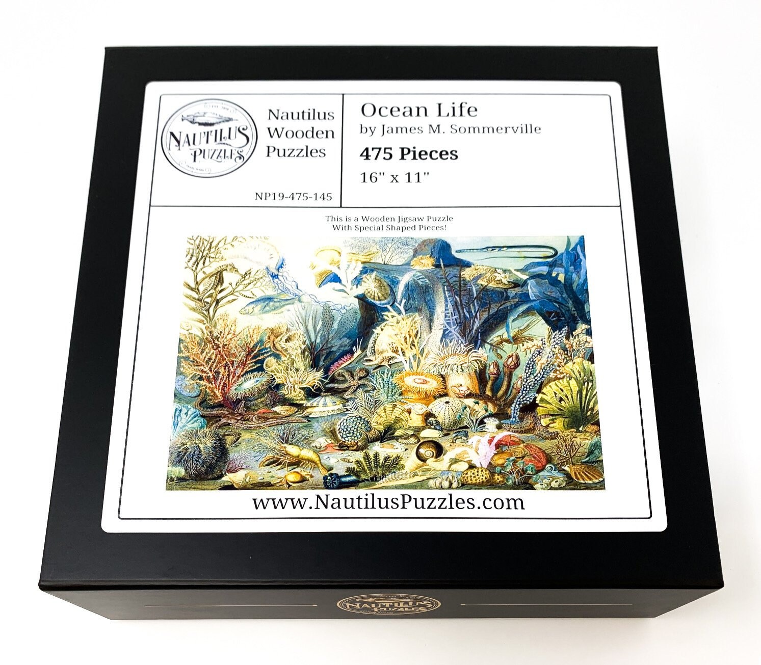 Wooden Jigsaw Puzzles for Adults - Ocean Life by James M. Sommerville ...
