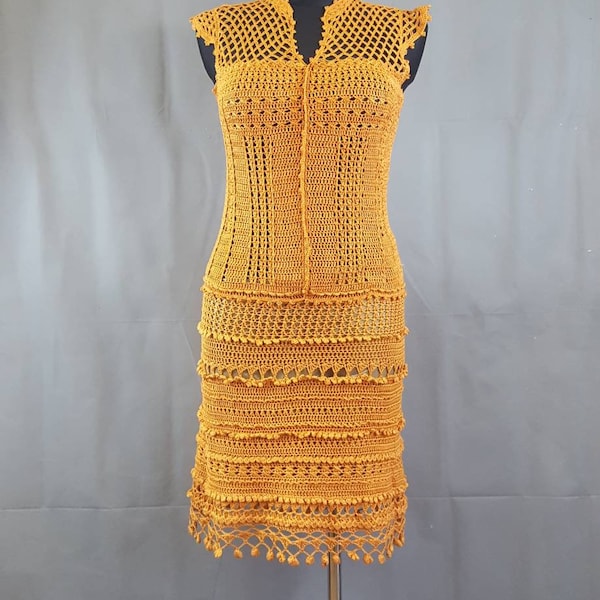 Sexy Crochet Dress - Etsy