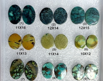 Cabujón de turquesa natural: suministros de joyería con piedras preciosas azules AAA