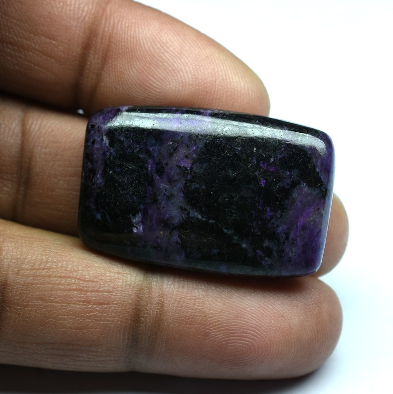 Natural Charorite Gemstone-Purple Charorite Rectangle Cabochon 51Cts,Loose Gemstone,Charorite Gemstone,Charorite Cabochon,Jewellery Making