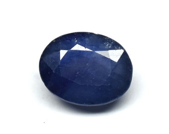 6.30 Ct Blue Sapphire Excellent Cut Oval Shape Blue Sapphire Lab Created Loose Facet Gemstone~Extra Gift