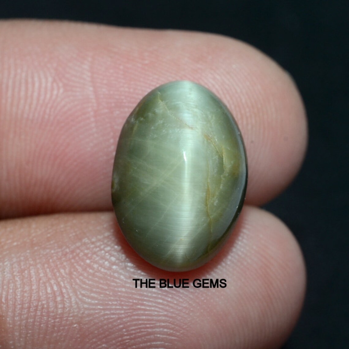 Natural Cats eye GemstoneCats eye Oval Cabochon 9.10CtsLoose Etsy