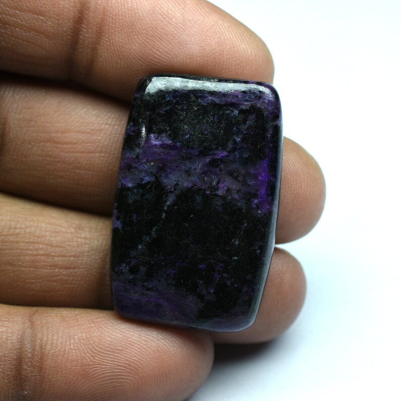 Natural Charorite Gemstone-Purple Charorite Rectangle Cabochon 51Cts,Loose Gemstone,Charorite Gemstone,Charorite Cabochon,Jewellery Making