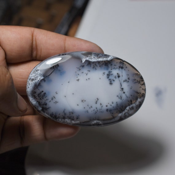 Dendritic Opal Gemstone Top Quality Dendritic Stone Dendritic Opal Loose Gemstones Wholesale Lot Natural Dendritic Opal Cabochon