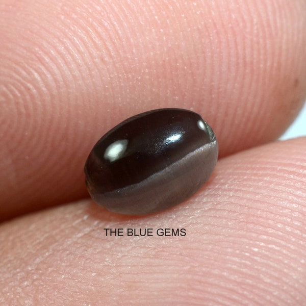 Natural Sillimanite Cats Eye Gemstone-Best Sillimanite Cats Eye Oval Cabochon 0.85Ct,Loose Gemstone,Loose Cats Eye,Cats Eye Oval,Ring Making