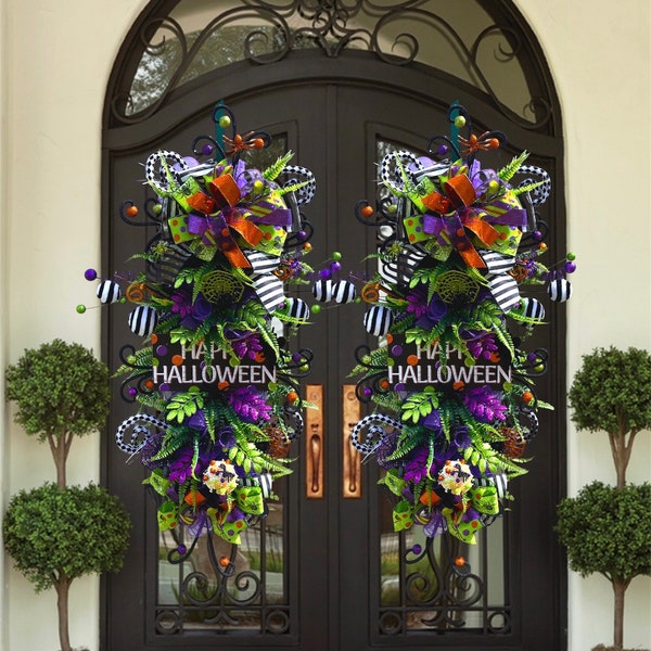 Witch Wreath for Front Door - Etsy