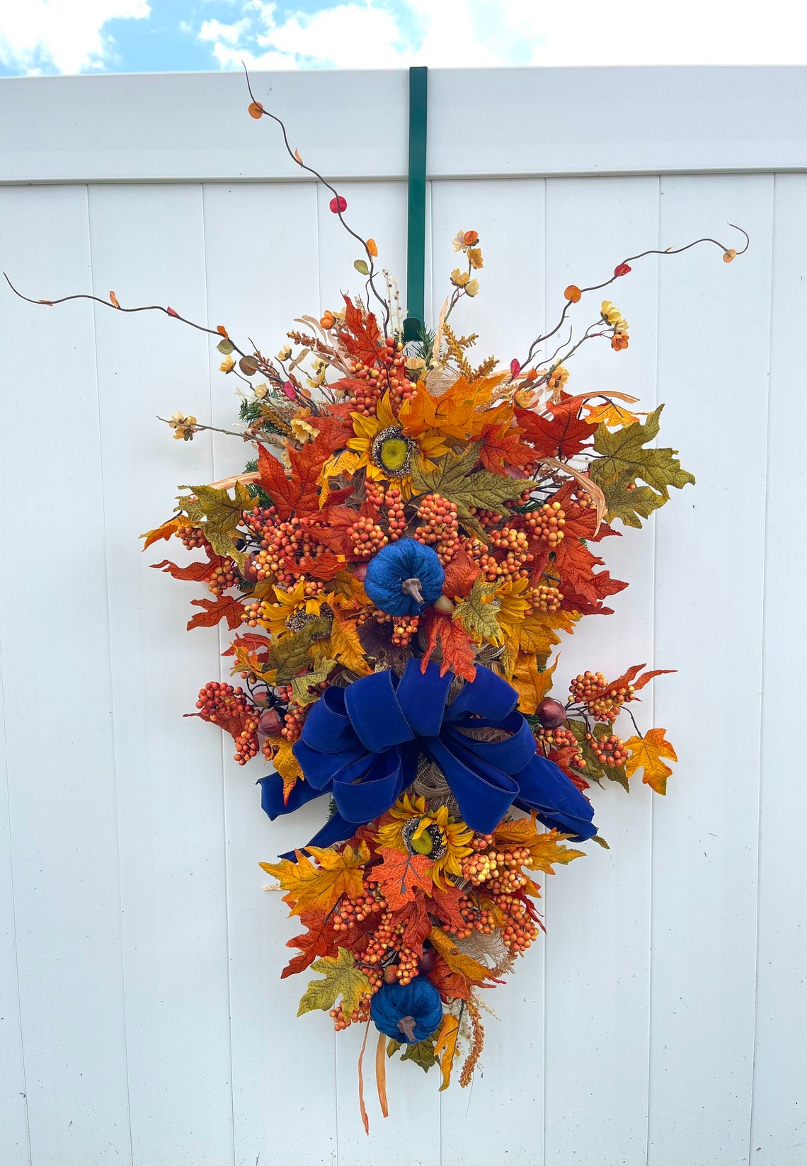 Extra Large Double Door Fall Swag Autumn Wreath for Front Etsy