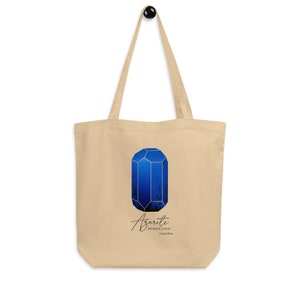 Azurite Crystal Organic Cotton Tote Bag by The Radiant Valley