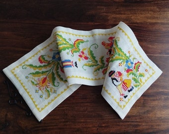 素敵なペルーのウールのタペストリー。ペルーのヴィンテージ品