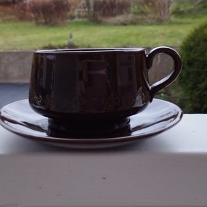One big Krukmakaren Hoganas tea duo set. Swedish Vintage 1960s.