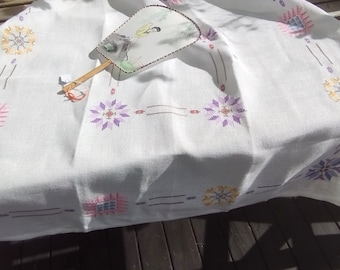 Vintage Embroidered Cloth From Sweden 3 Pcs - Etsy Israel