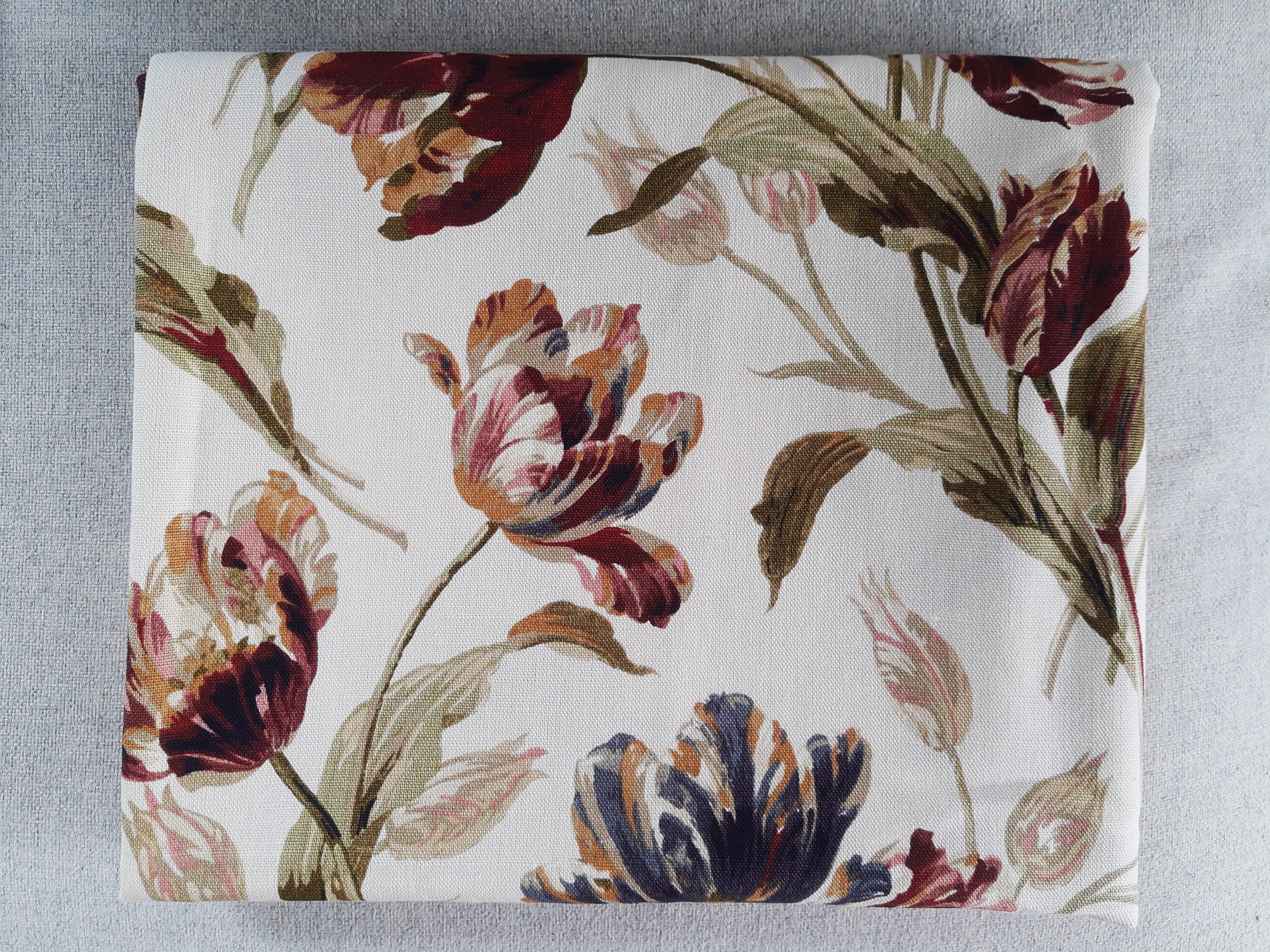 Laura Ashley Linen Tablecloth With Tulips. Laura Ashley 2003 Etsy