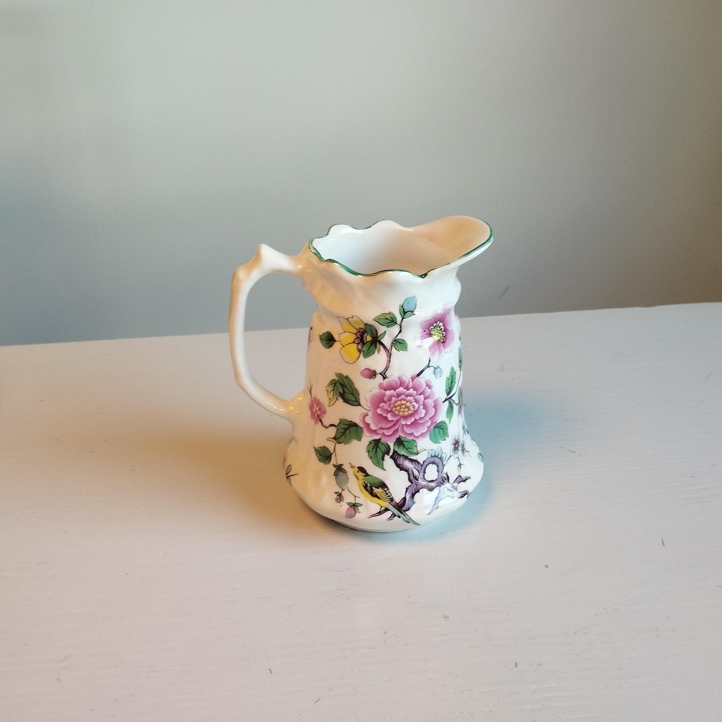 Vintage James Kent Old Foley Chinese Rose Pitcher Vase – 1950s