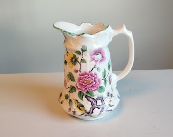 Vintage James Kent Old Foley Chinese Rose Pitcher Vase – 1950s