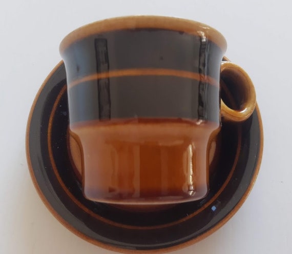 One Hoganas Keramik BRAZIL Coffee Duo Set. Swedish Vintage 1960s