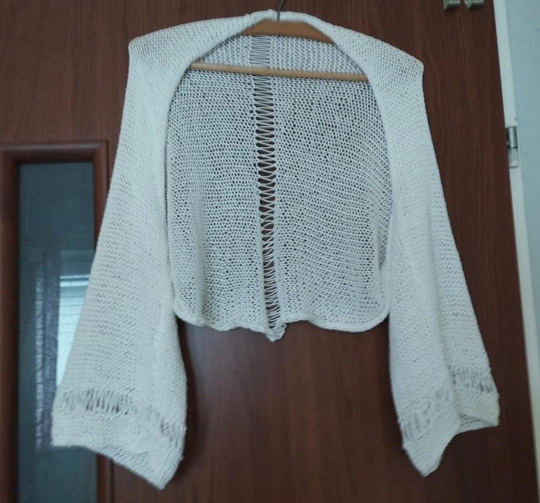 Beige Cotton Shrug