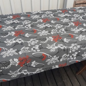 Cotton printed tablecloth. Swedish vintage 1990s.