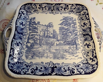 Victorian art nouveau serving plate. Crown Devon 1920s.