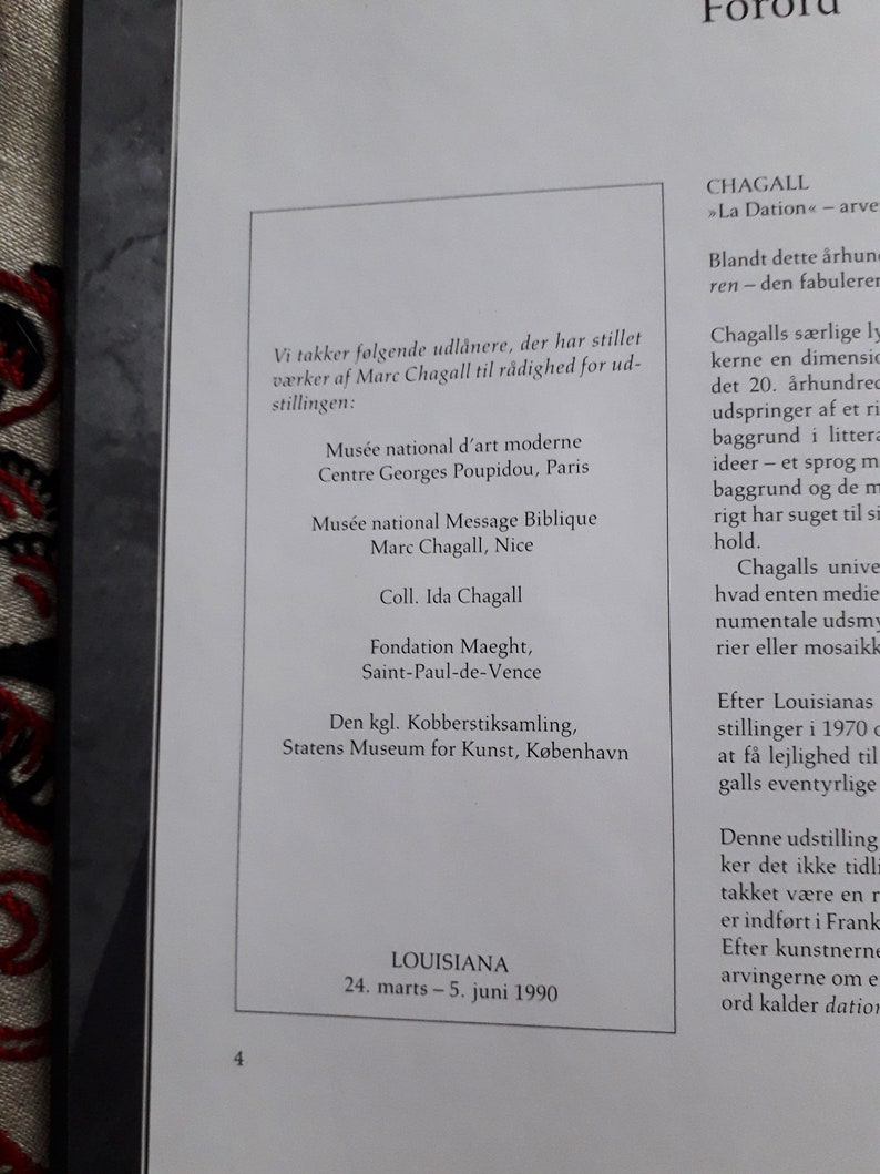Chagall Font Marc Chagall Works in Danish After Art Exhibition in Louisiana in ...