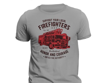 Firefighter Fire Department Fire Truck Men's T-Shirt