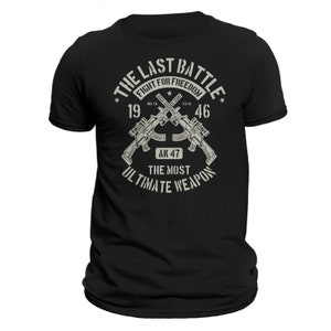 AK 47 Military Rifle Tactical Shooting Men&#39;s T-Shirt