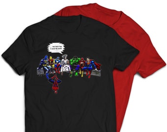 Jesus & Superheroes Original And That's How I Saved The World T-Shirt