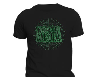 T-shirt pour hommes de l’État du Dakota du Nord