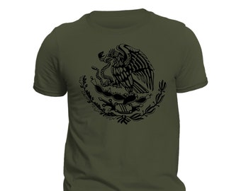 Mexico Mexican Flag Eagle T-Shirt- Playera Con el Aguila De Mexico