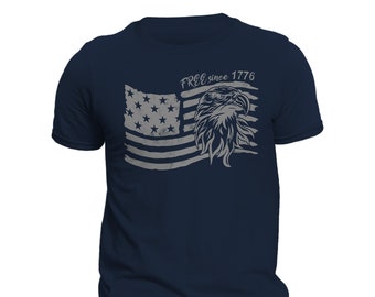 America Free Since 1776 Flag T-Shirt